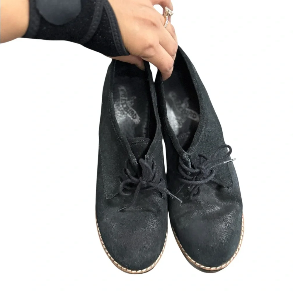 FREEBIRD Piper Suede Leather Platform Lace Up Mary Jane Heels